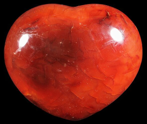 Colorful Carnelian Agate Heart #59554